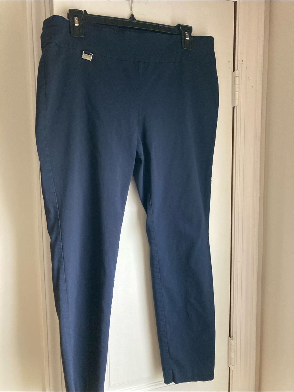 Alfani Navy Blue Ponte Tapered Pants